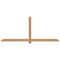 Ekena Millwork Eugene Smooth Timber Gable Bracket, Western Red Cedar, 84"W x 35"H x 3 1/2"D x 3 1/2"F, 10/12 Pitch GBW084X35X0404EUG00SWR - alternate 1